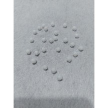 Бусины стеклянные Биконе 6 мм №30В цв. белый матовый, цена за 25 шт